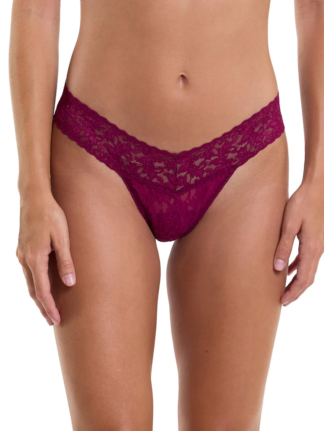 Low Rise Thong Underwear for Women - Comfortable & Sexy Sugar Plum Color - Perfect for Daily Wear, Loungewear & Intimate Moments