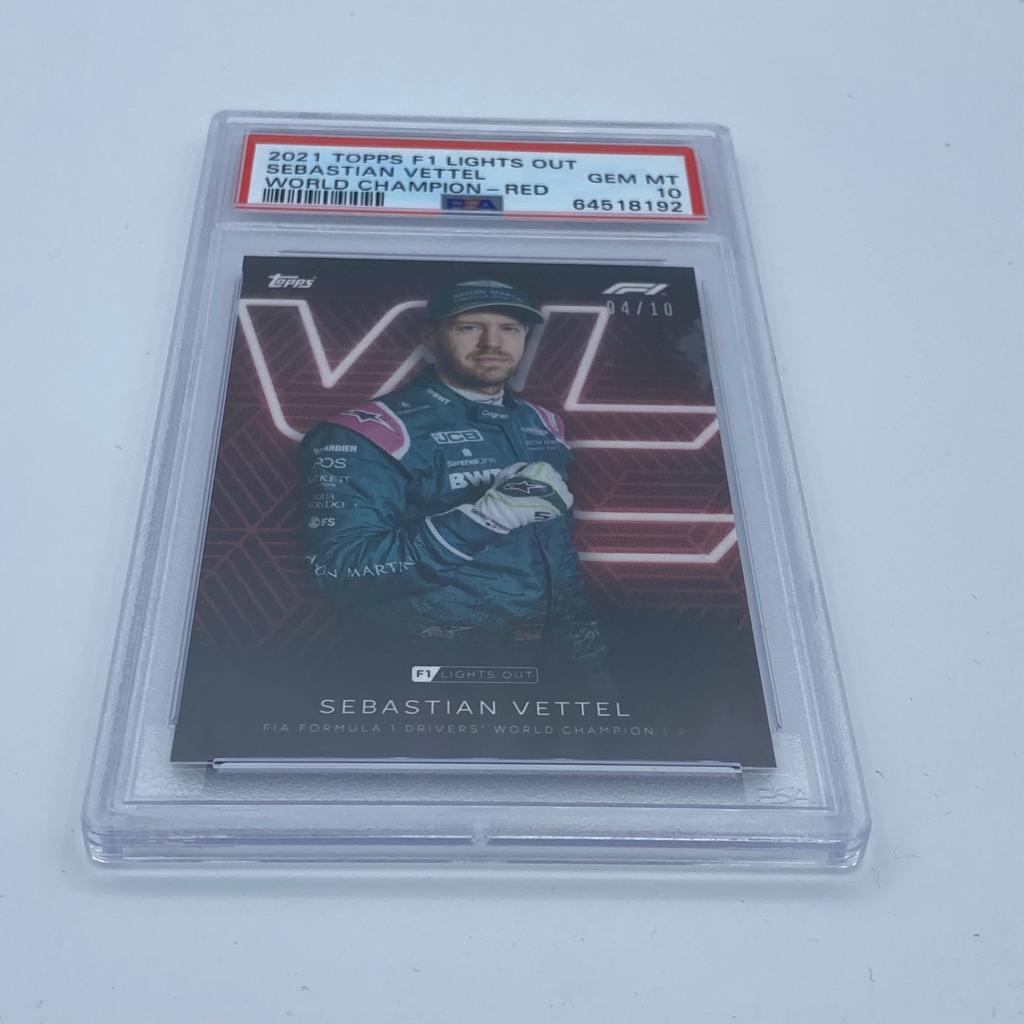 PSA 10 Graded 2004 Sebastian Vettel Rookie Card - Future 4-Time F1 World Champion - Rare Collectible Sports Memorabilia for Racing Fans & Card Investors (Perfect for Display, Gifts, or Investment Portfolio)
