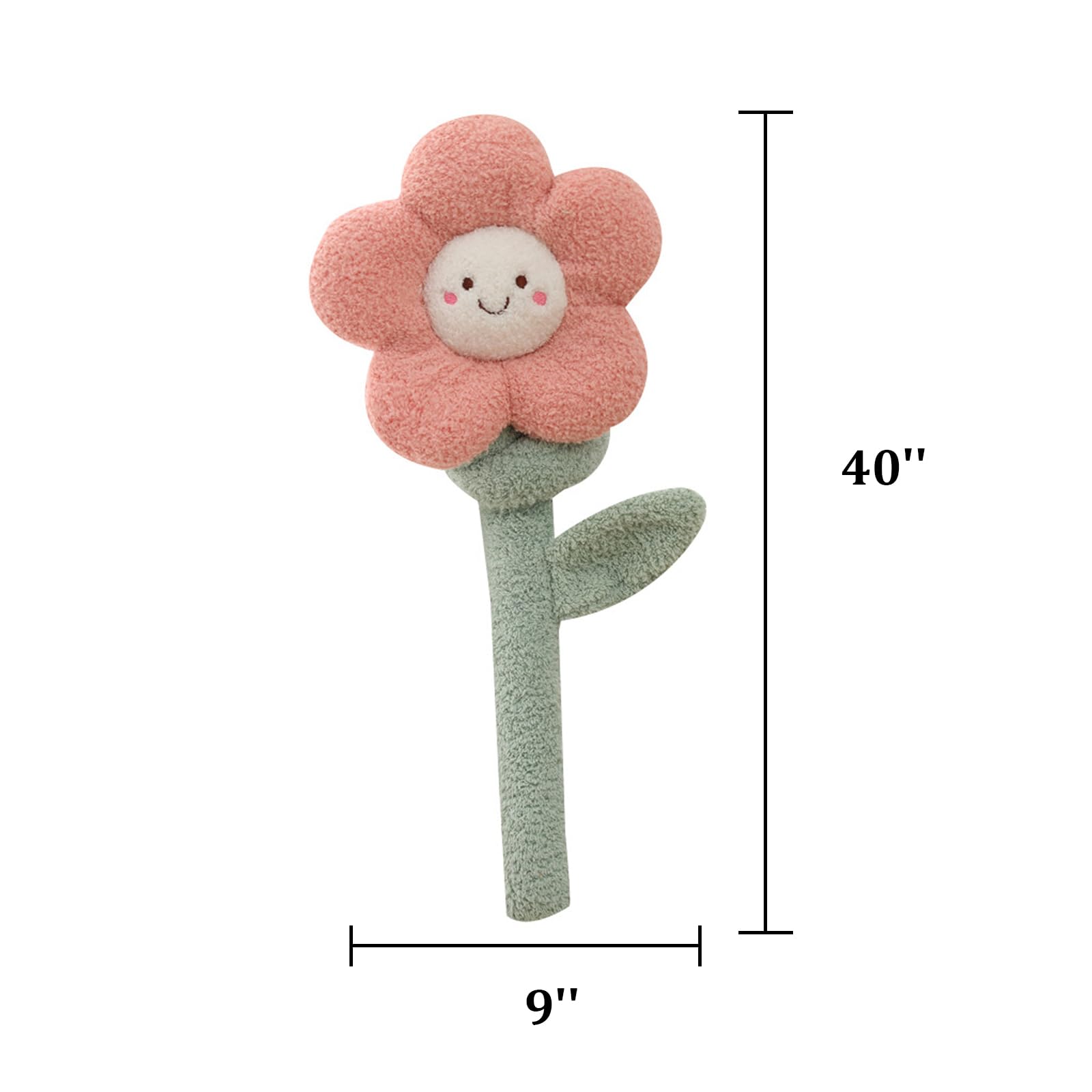 Floral Curtain Tiebacks - 2 Pack Cute Flower Buckle Window Curtain Holdbacks in Pink & White - Perfect for Living Room, Bedroom & Home Decor