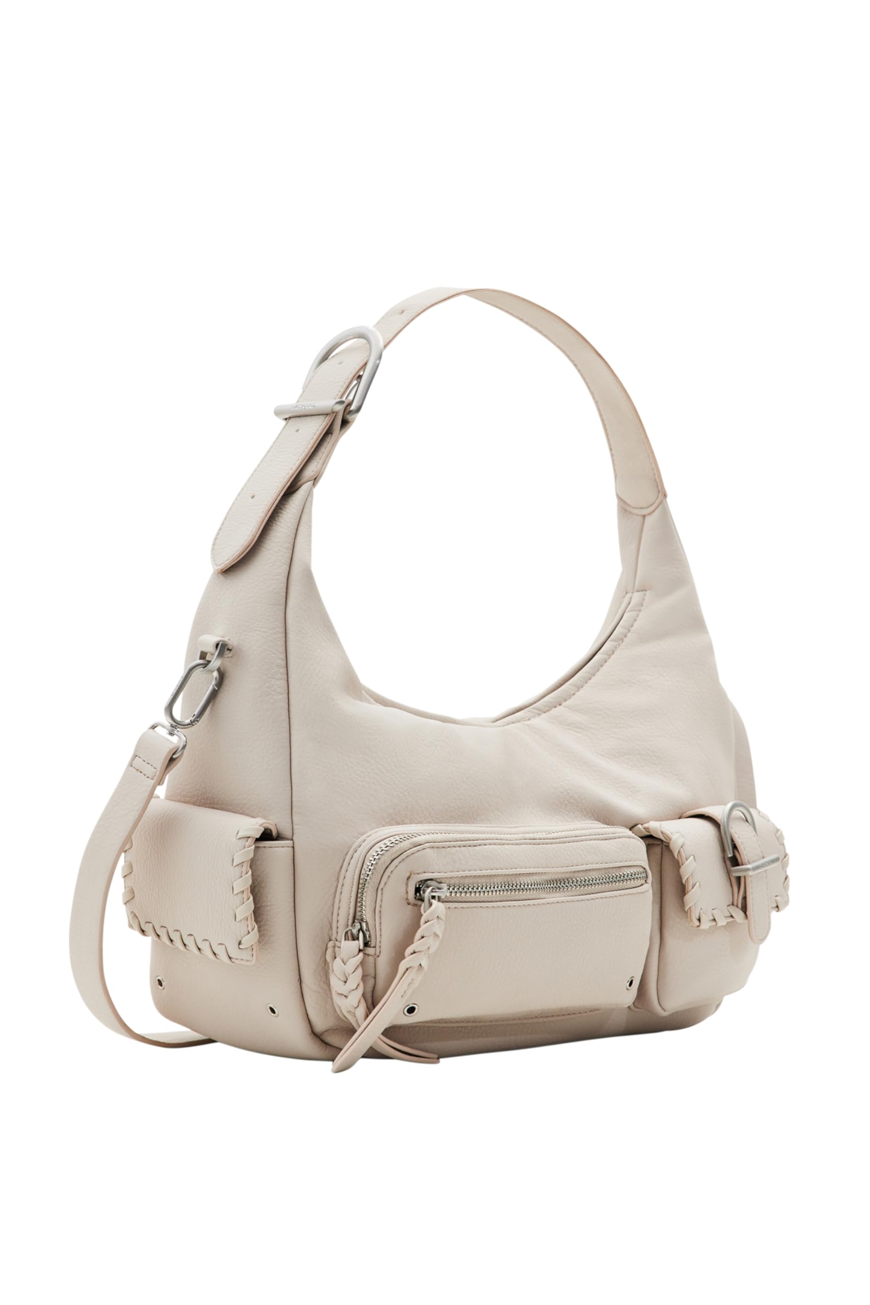 Desigual Women's Pu Leather Shoulder Bag - Stylish Crossbody Purse for Everyday Use, Work, and Travel