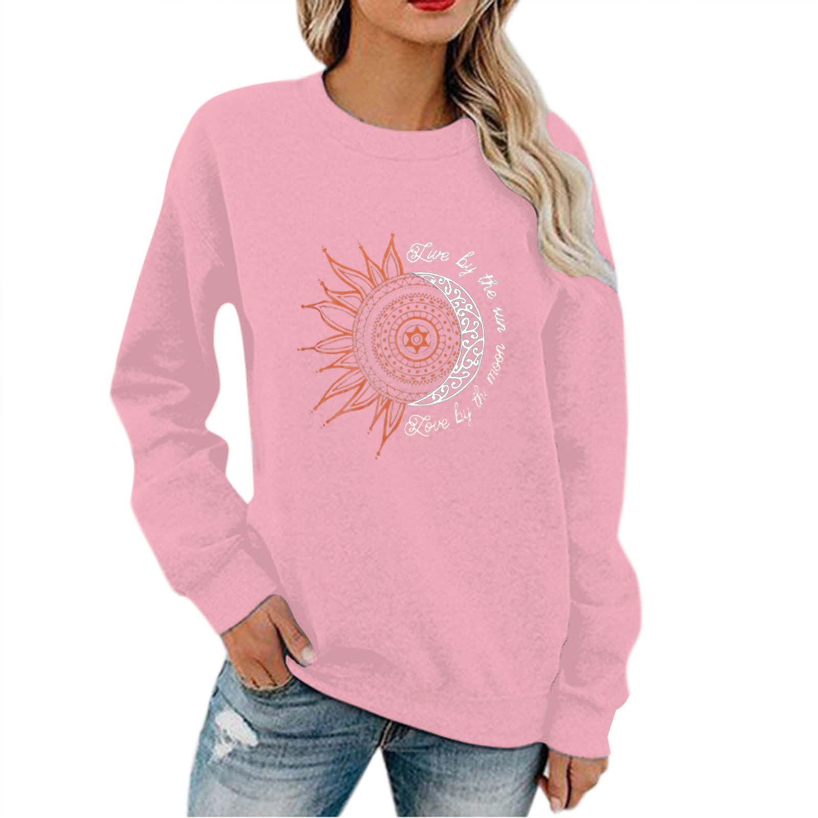 Women's Black Pullover Sweater - Casual Long Sleeve Letter Print Round Neck Sweatshirt Blouse Top for Fall & Winter Fashion | Perfect for Office, Dating & Daily Wear