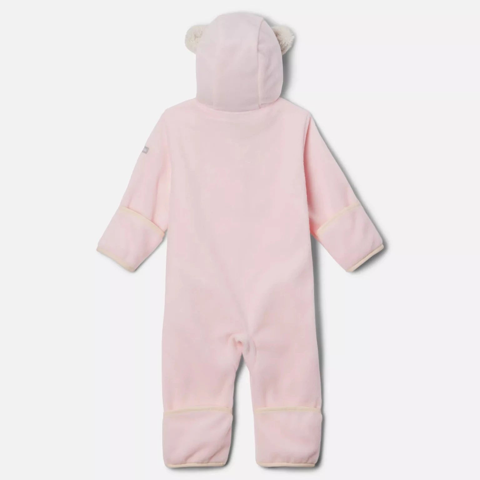 Columbia Tiny Bear II Bunting - Soft Satin Pink/Chalk Baby Blanket for Newborns | Perfect for Swaddling, Stroller & Nursery Comfort