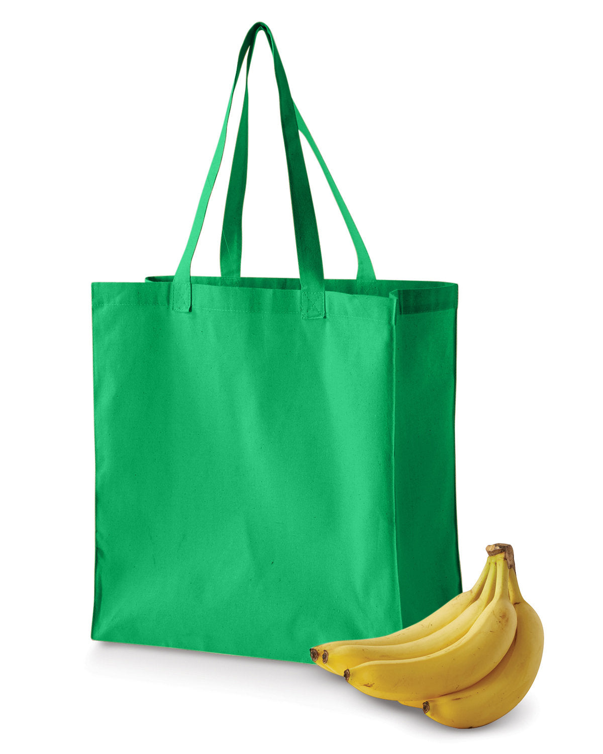 BAGedge BE055 6 oz. Eco-Friendly Canvas Grocery Tote Bag - Reusable Shopping Tote for Groceries, Farmers Market & Beach Trips