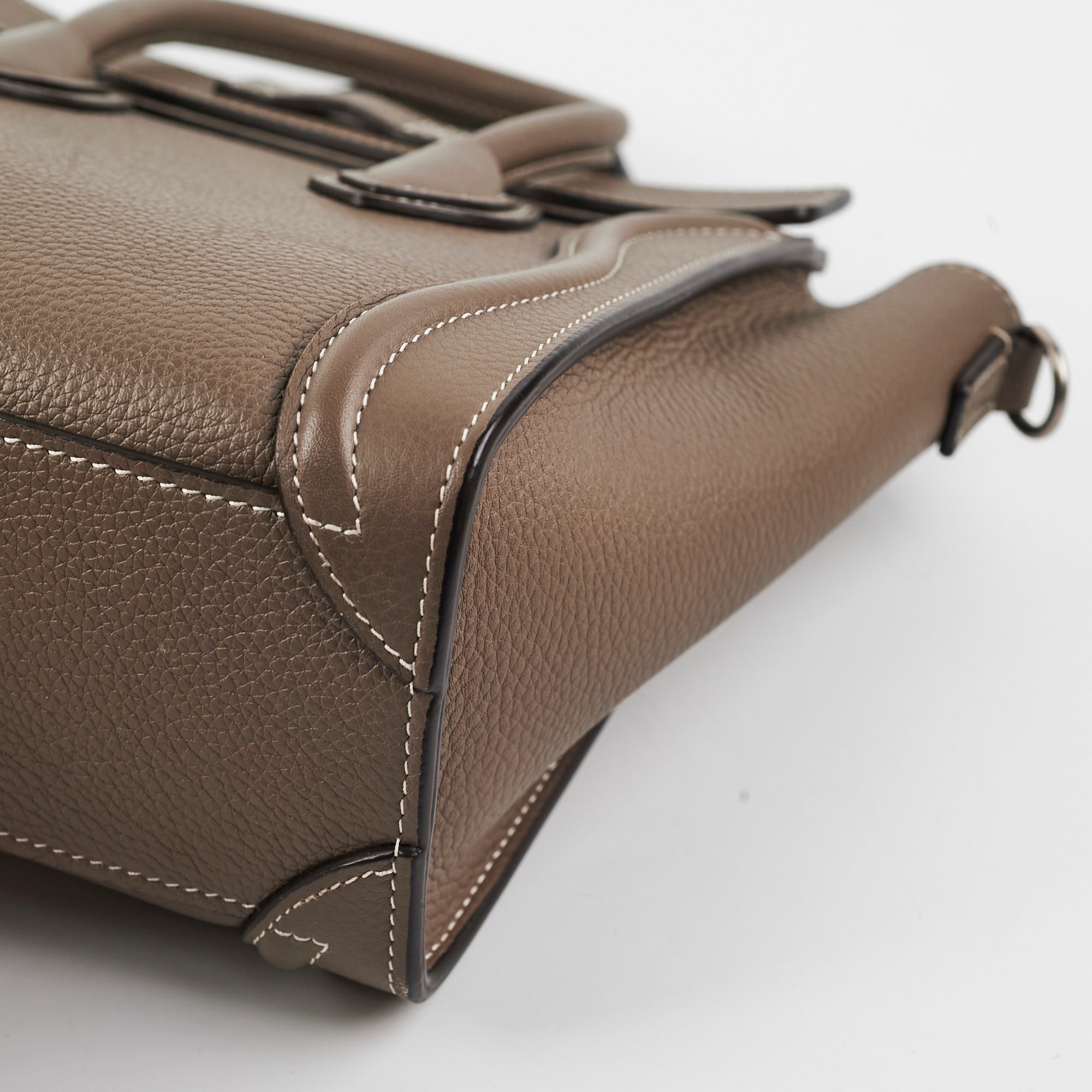 Celine Luggage Nano Handbag in Taupe - Stylish & Compact Crossbody Bag for Women | Perfect for Work, Travel & Everyday Use