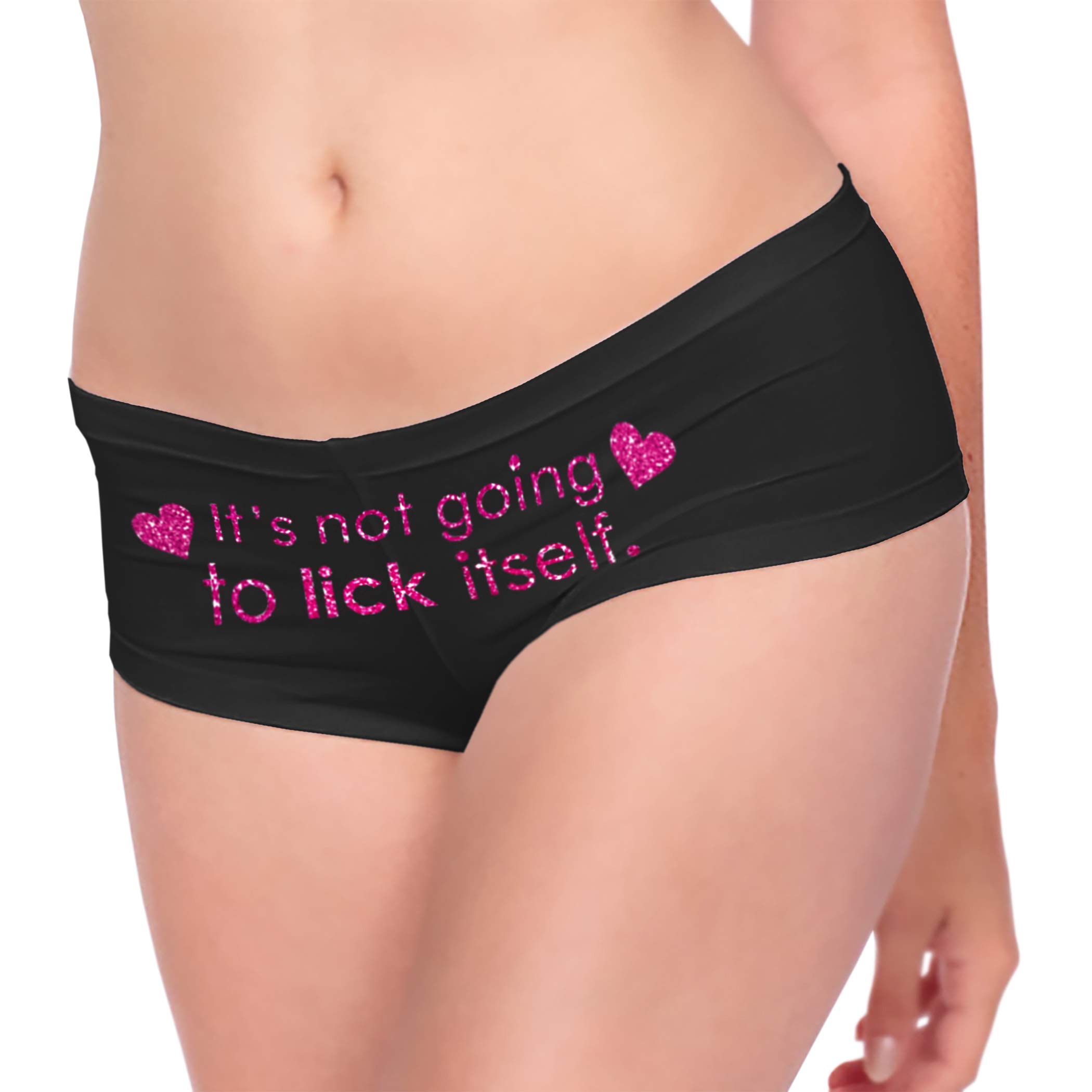 Funny Rhinestone Sash Underwear for Women - Humorous Panties Gift for Wife & Girlfriend - Comfortable Lingerie for Special Occasions & Romantic Surprises