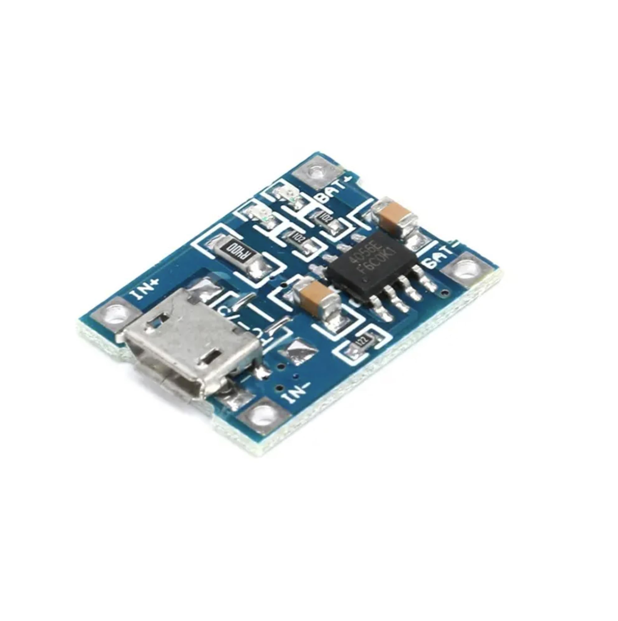 MERQC TP4056 5V 1A Micro USB Li-ion Battery Charger Module with LED Indicator - Perfect for DIY Electronics, Arduino Projects & Portable Device Charging