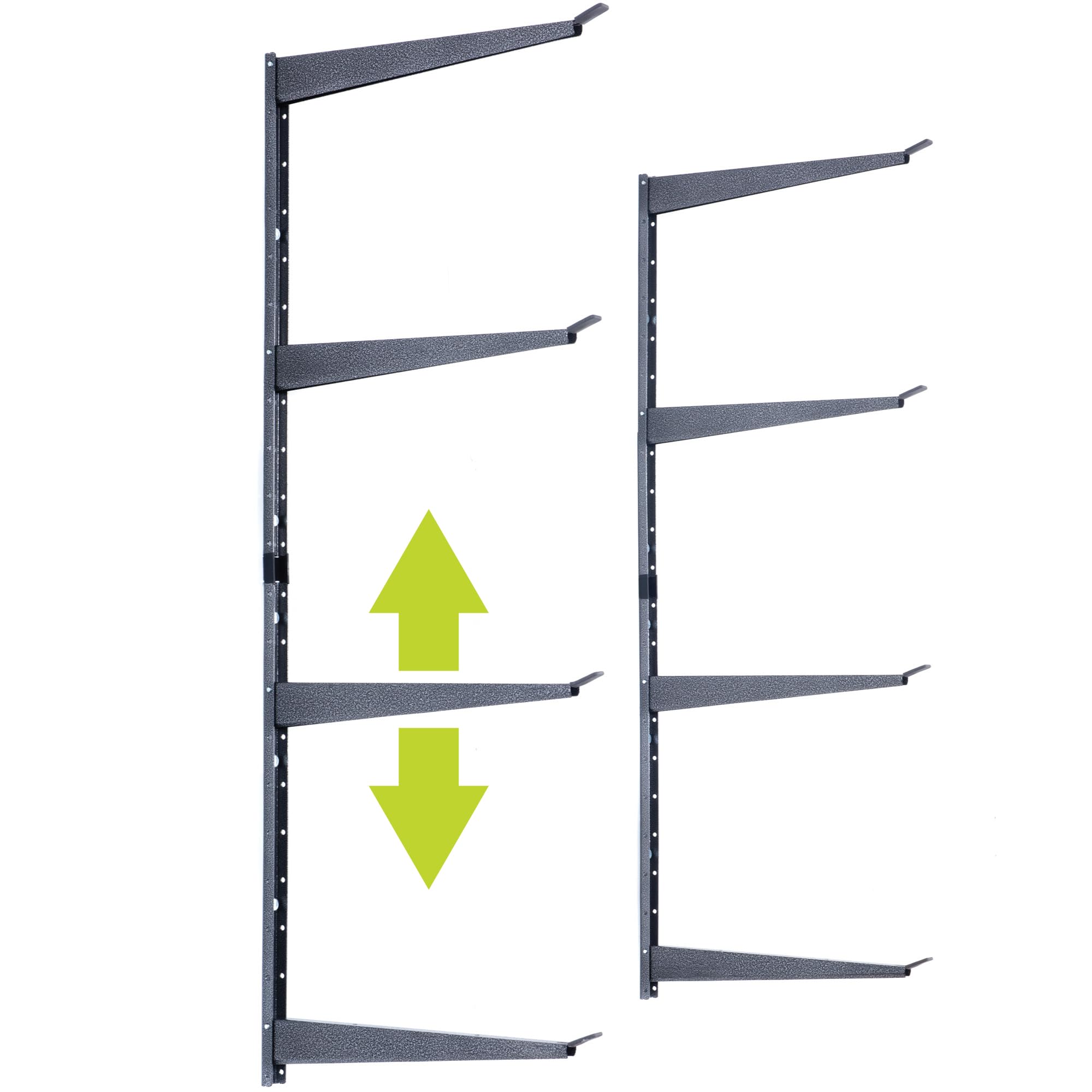 Delta Cycle Heavy Duty 4-Tier Steel Lumber Rack - Adjustable Wood Storage Shelf for Garage, Basement & Pantry - Holds 640 lbs - Perfect for Organizing Firewood, Plywood & DIY Materials