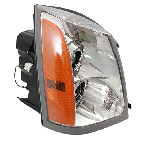 CAPA 04-09 SRX Right Passenger Side Halogen Headlight Assembly with Bulb - Replacement Headlamp for Improved Night Visibility & Safe Driving