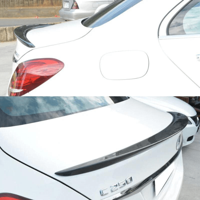 2015-2021 Mercedes Benz C Class W205 Sedan AMG Style Rear Spoiler - Fit for C180 C200 C250 C300 C400 Models - Enhance Your Car's Aerodynamics & Sporty Look - Perfect for Street Racing & Car Shows