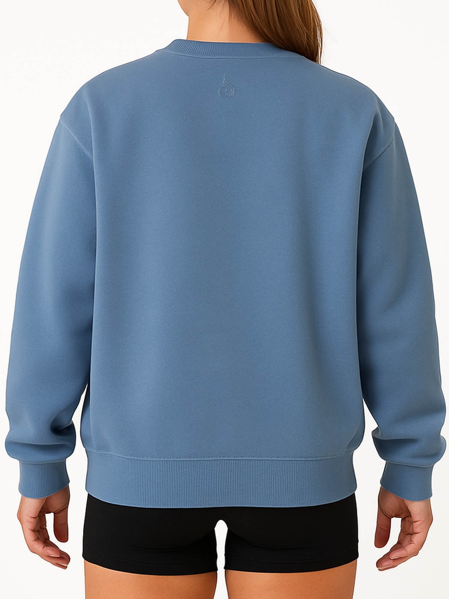 Stylish Boyfriend Pullover Sweater in Denim Blue - Cozy Oversized Knit Top for Women | Perfect for Casual Outings, Date Nights & Layering