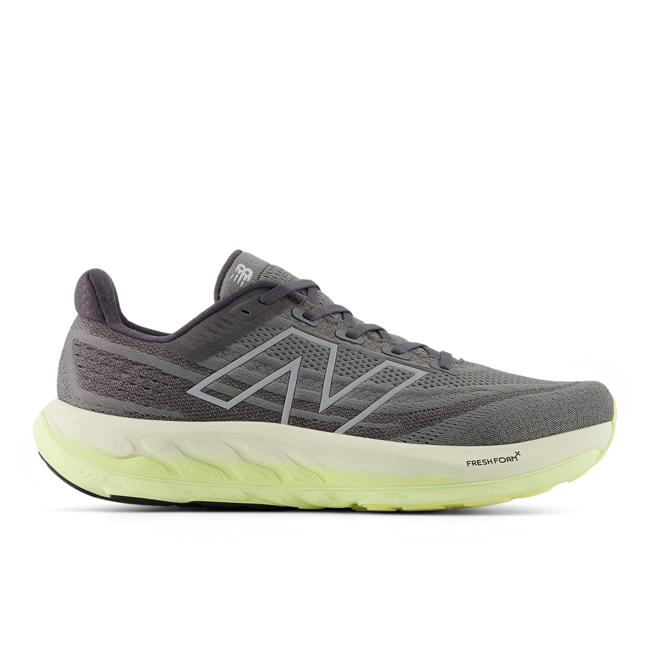 New Balance Men's Fresh Foam X Vongo v6 Running Shoes - Lightweight & Cushioned for Road Running (Harbor Grey/Limelight/Silver Metallic) - Perfect for Marathon Training & Daily Jogging