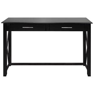Bay View Console Table 44 Inch - Modern Black Entryway Table for Hallway, Living Room & Foyer Decor | Slim Sofa Table with Sturdy Metal Frame | Perfect for Small Spaces & Home Organization