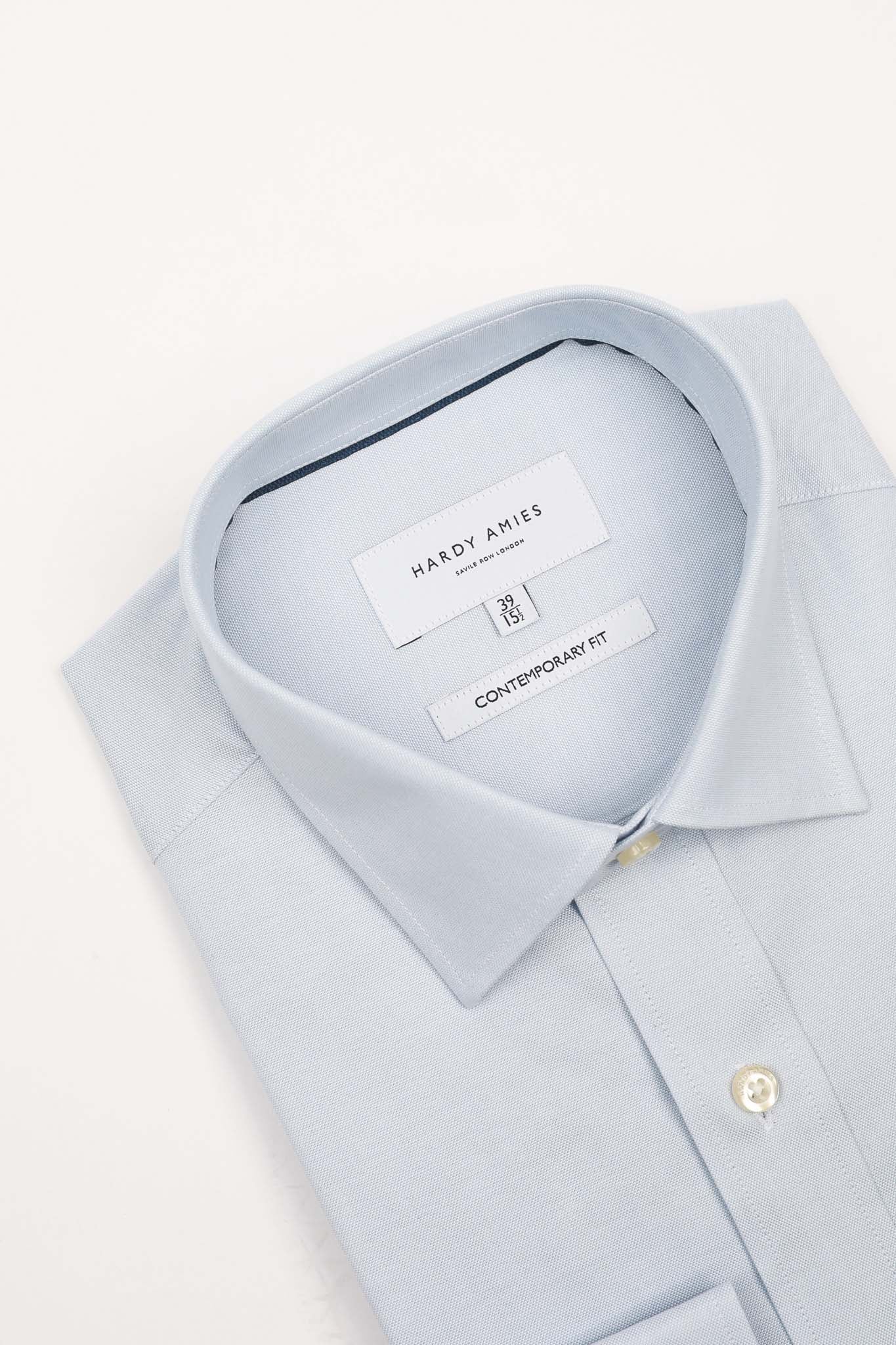 Sky Oxford Shirt for Men - Contemporary Fit Button Down Dress Shirt - Perfect for Business Casual, Office Wear & Smart Outfits