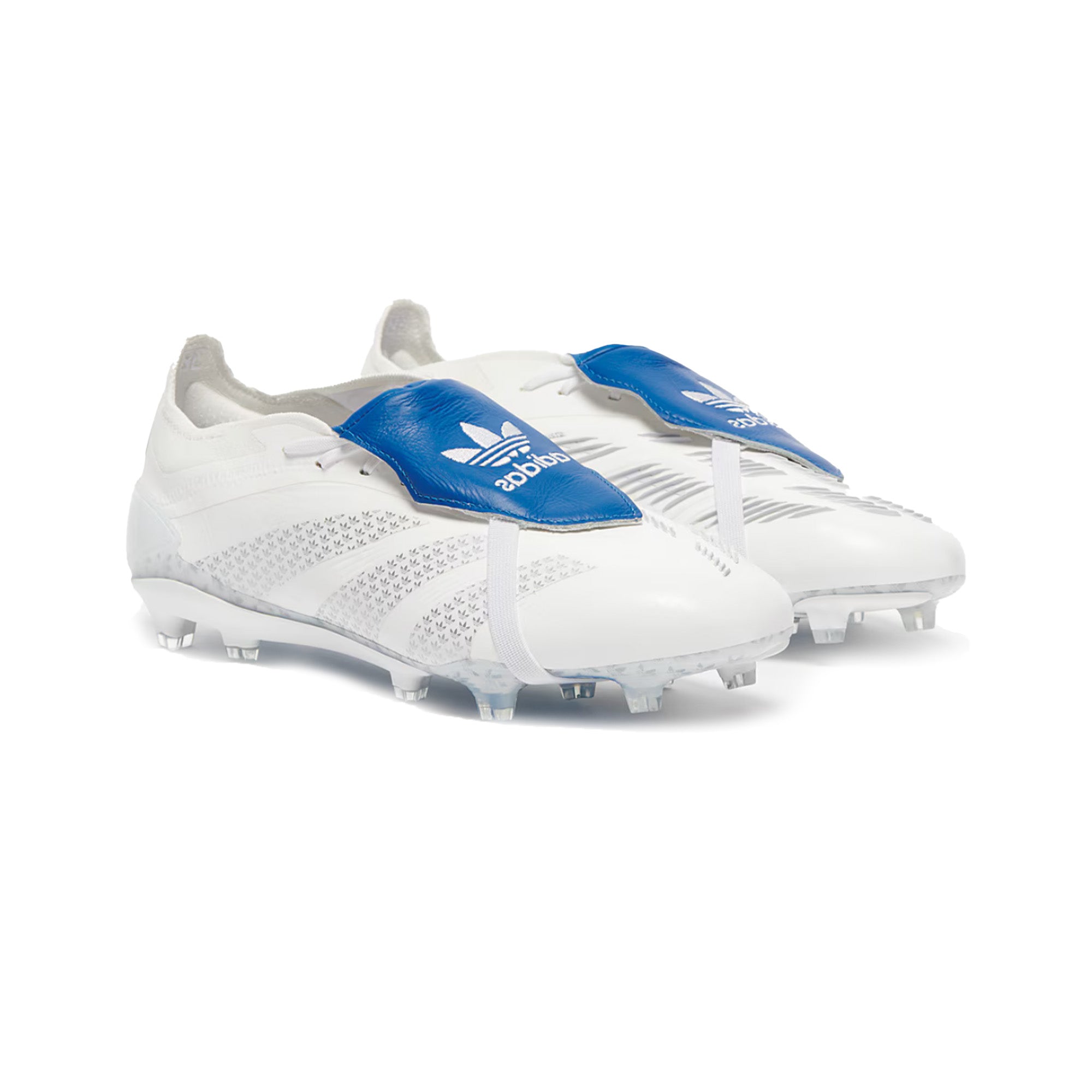 Adidas Predator Elite FG Soccer Cleats 'David Beckham White Blue Bird' (2024) - High-Performance Football Boots for Professional Players & Training Sessions