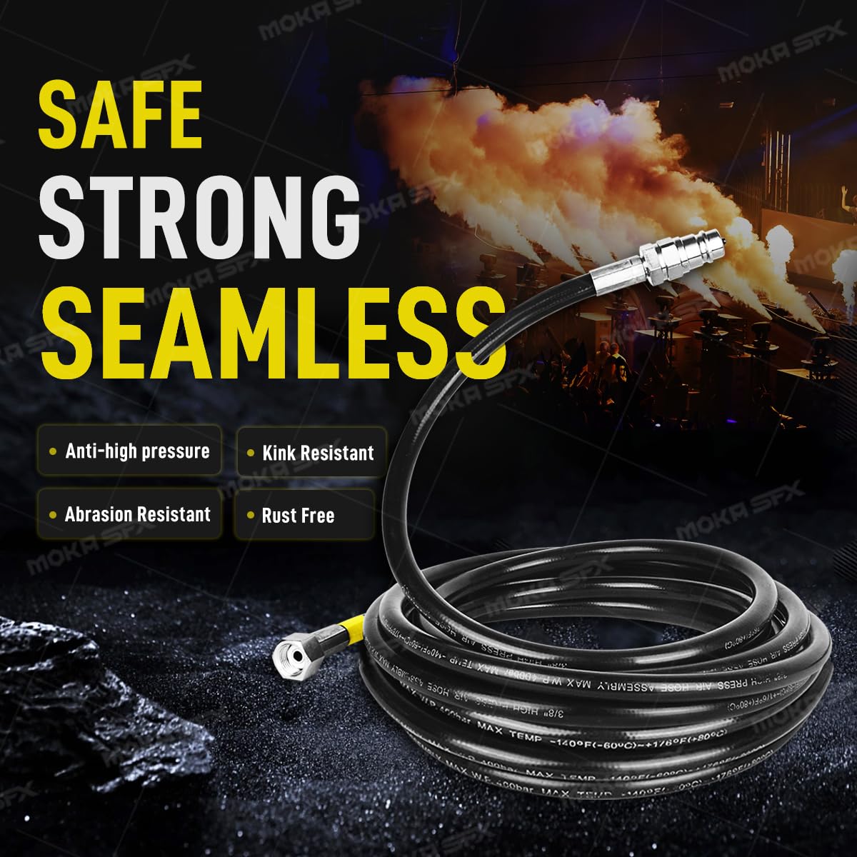 6M High-Pressure Gas Hose for CO2 Tank - Compatible with CO2 Jet Machine, Welding & Beverage Dispensing (6 Meters) - Perfect for Home Brewing, DIY Projects & Industrial Use