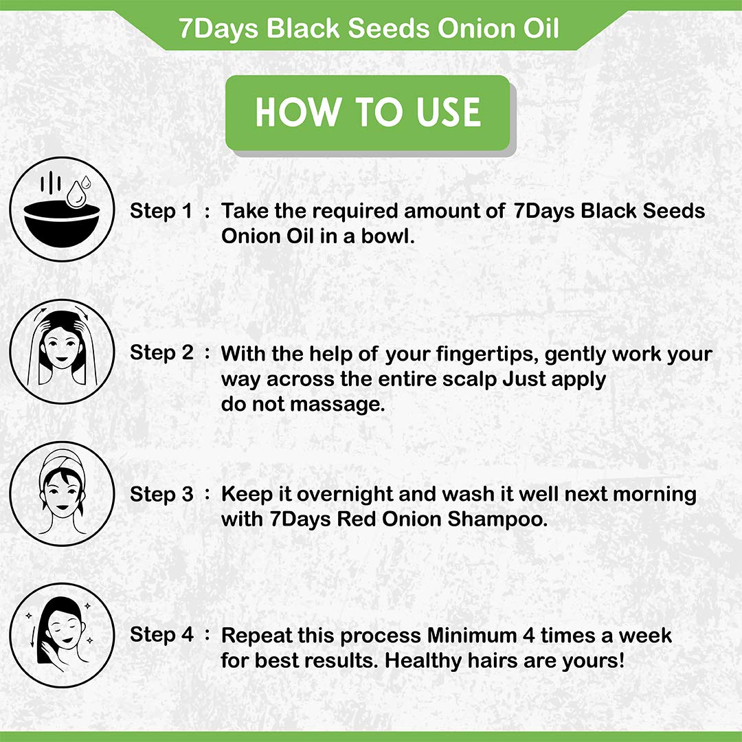 Kisra 7 Days Black Seed & Red Onion Hair Growth Oil & Shampoo Combo Set (100ml Each) - Ultimate Hair Care Kit for Thicker, Stronger Hair - Perfect for Daily Use & Scalp Treatment