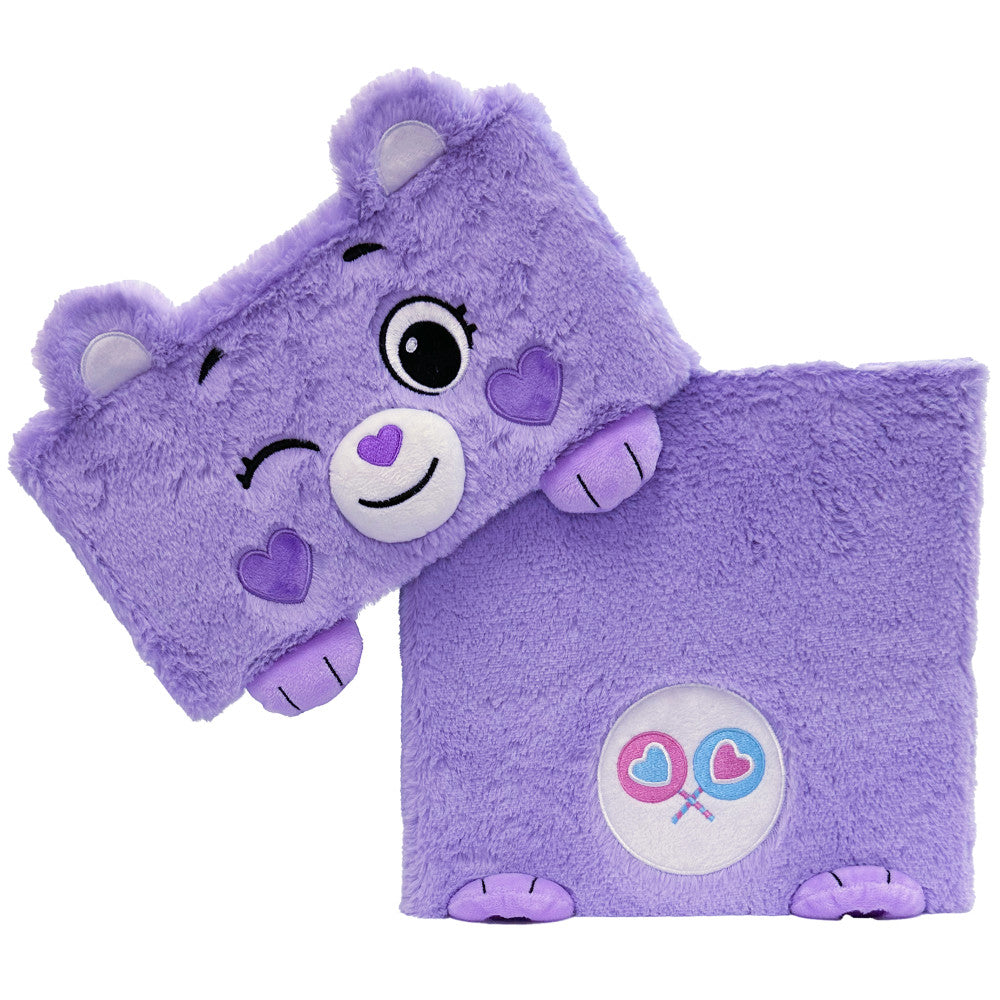 Care Bears Share Bear Purple Themed Storage Bin with Lid - Kids Room Organization, Toy Storage, Nursery Decor, Playroom Essentials