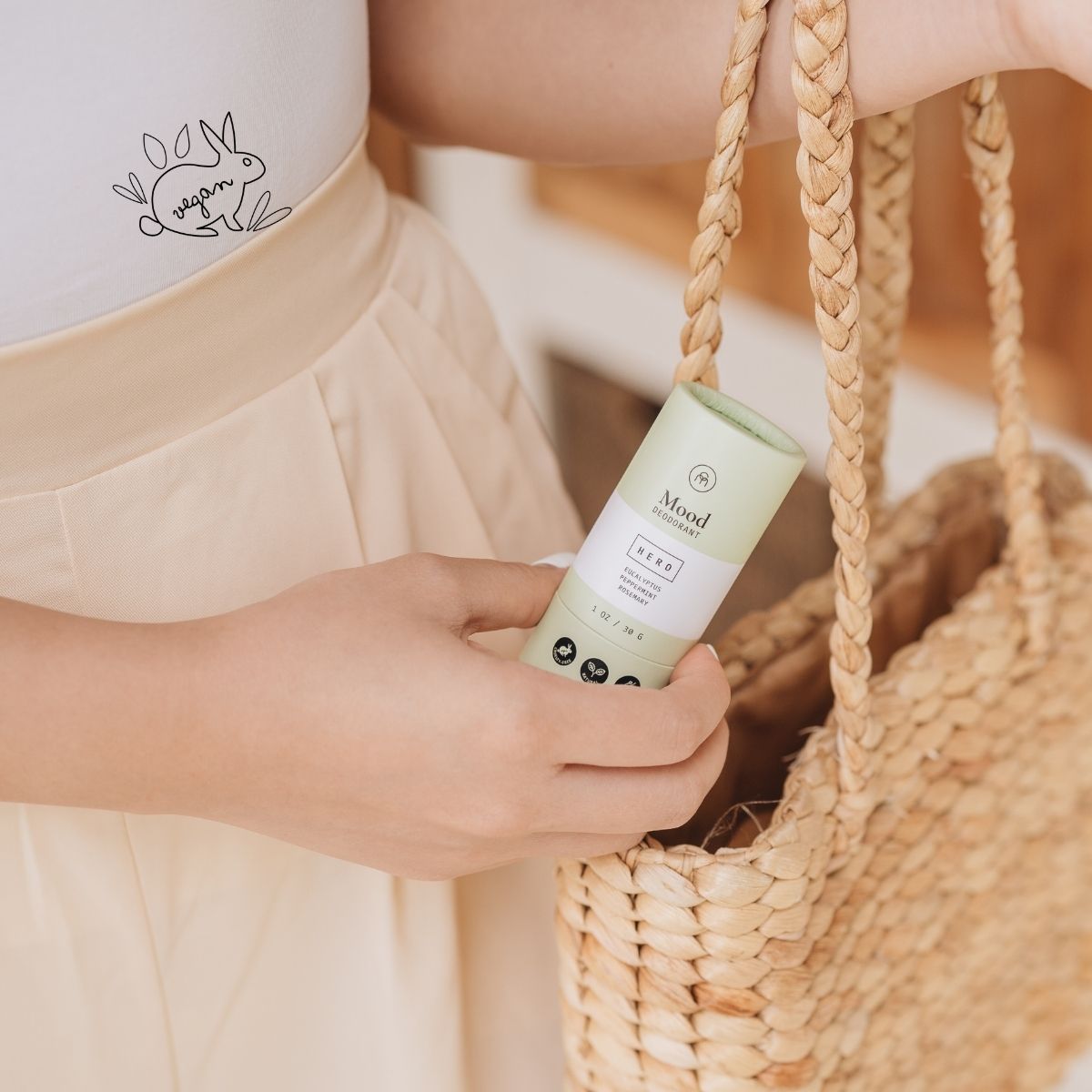 Mood Natural Deodorant - Vegan, Aluminum-Free & Cruelty-Free for Sensitive Skin | Fresh All-Day Protection for Workouts & Daily Use