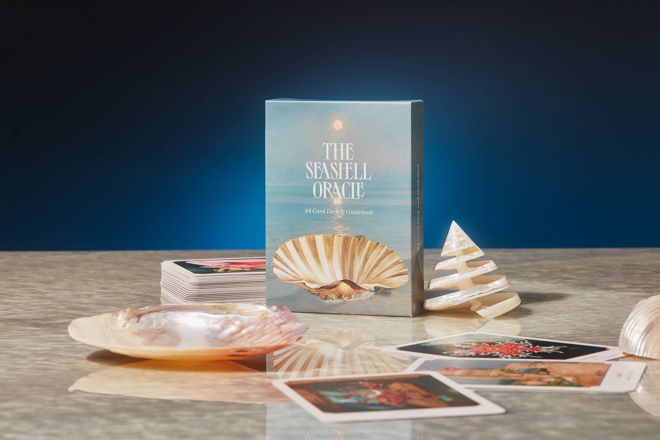 The Seashell Oracle Deck and Guidebook – 44-Card Divination Set with Spiritual Guidance – Perfect for Tarot Readings, Meditation, and Intuitive Healing