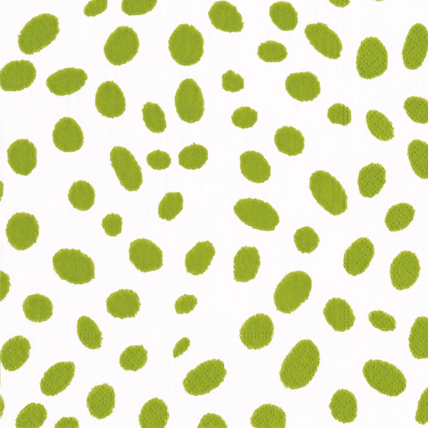 Premium Green Spots Cocktail Napkins by Caspari - Elegant Disposable Paper Napkins for Parties, Weddings & Home Entertaining