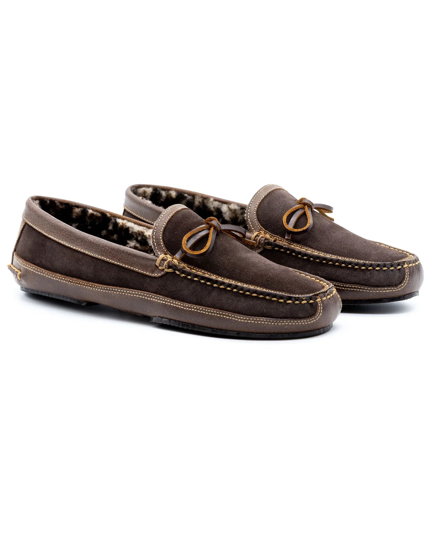 Martin Dingman Men's Walnut Suede House Slippers - Comfortable Indoor/Outdoor Slippers for Home, Lounge & Backyard Wear