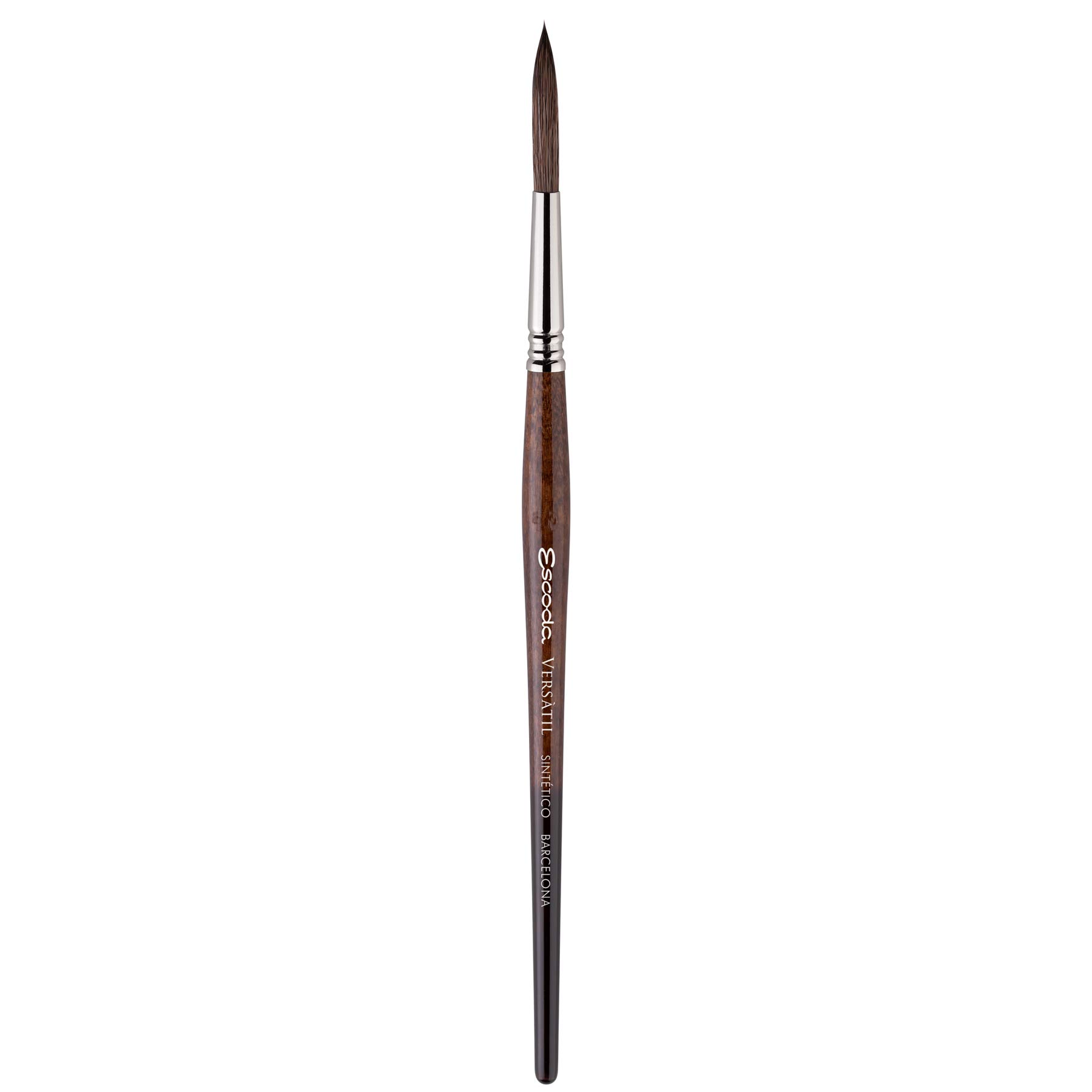 Escoda Versatil 1549 Series Artist Brush - Watercolor & Acrylic Paint Brush with Short Handle, Rigger Size 0 - Perfect for Fine Detailing, Calligraphy & Miniature Painting