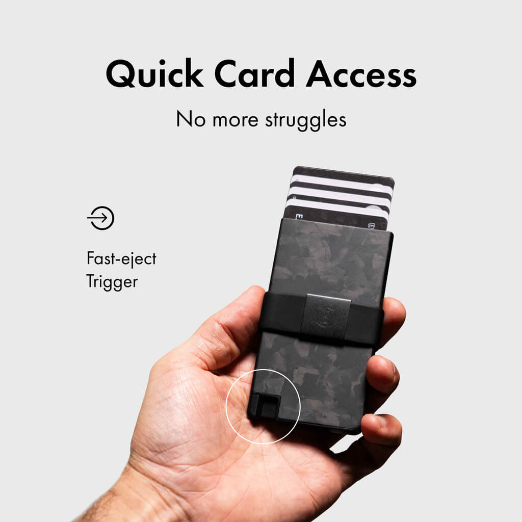 Ekster Pro RFID Blocking Aluminum Card Holder - Slim Minimalist Wallet for Men & Women - Perfect for Travel, Business & Everyday Carry