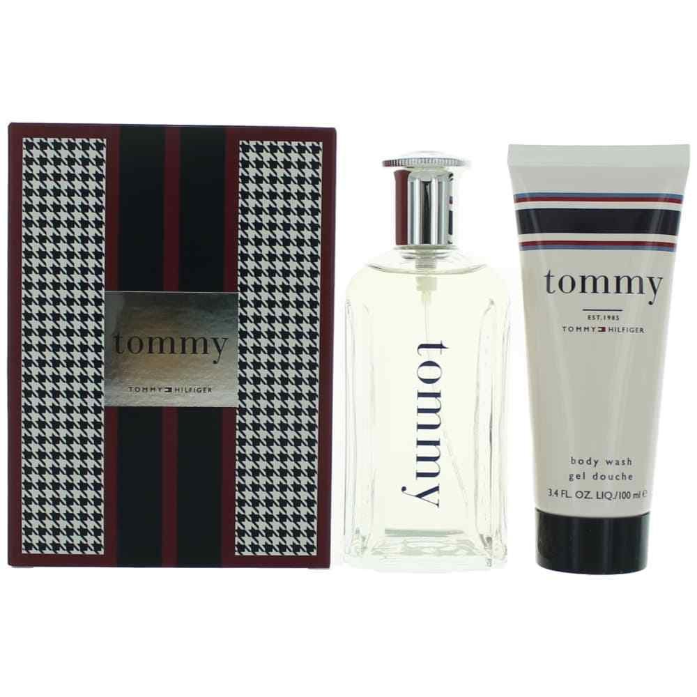 Tommy Hilfiger Men's 2-Piece Fragrance Gift Set - 3.4 oz Eau de Toilette Spray & 3.4 oz Body Wash in Blue Box | Fresh Scent Cologne & Shower Gel Combo for Daily Use, Travel & Gifting