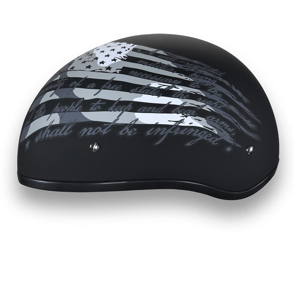Daytona Helmets Half Skull Cap Motorcycle Helmet - DOT Approved for Safety | Lightweight & Ventilated Design | Perfect for Cruiser & Chopper Riders | Ideal for Urban Commuting & Weekend Rides