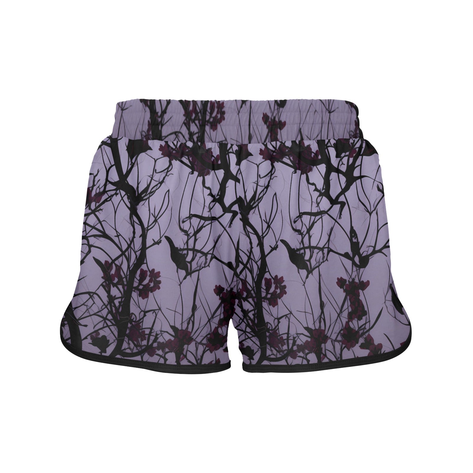 Purple Forest Women's High Waisted Workout Shorts - Breathable & Stretchy for Running, Yoga & Gym