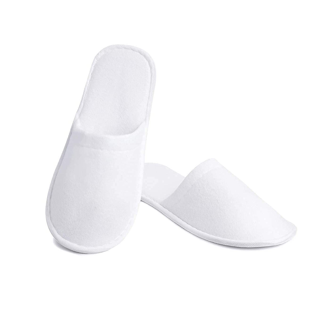 Diktmark Men's Disposable Slippers - Soft & Comfortable Hotel Slippers for Travel, Spa, Home & Guest Use - Breathable Non-Slip Indoor Footwear (Pack of 10)