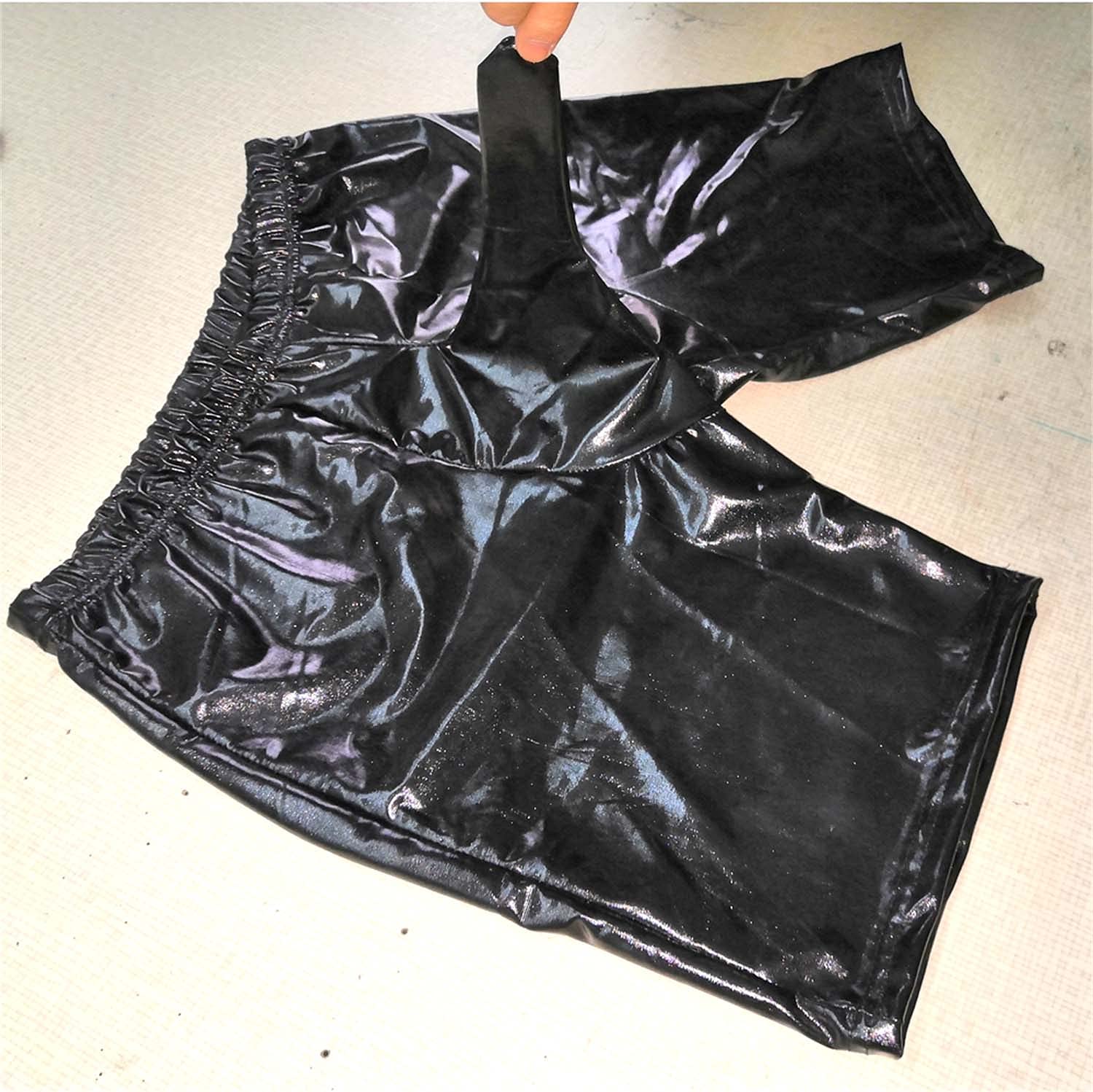 Men's Sexy Leather Shorts - Wet Look for Nightclub & Swim