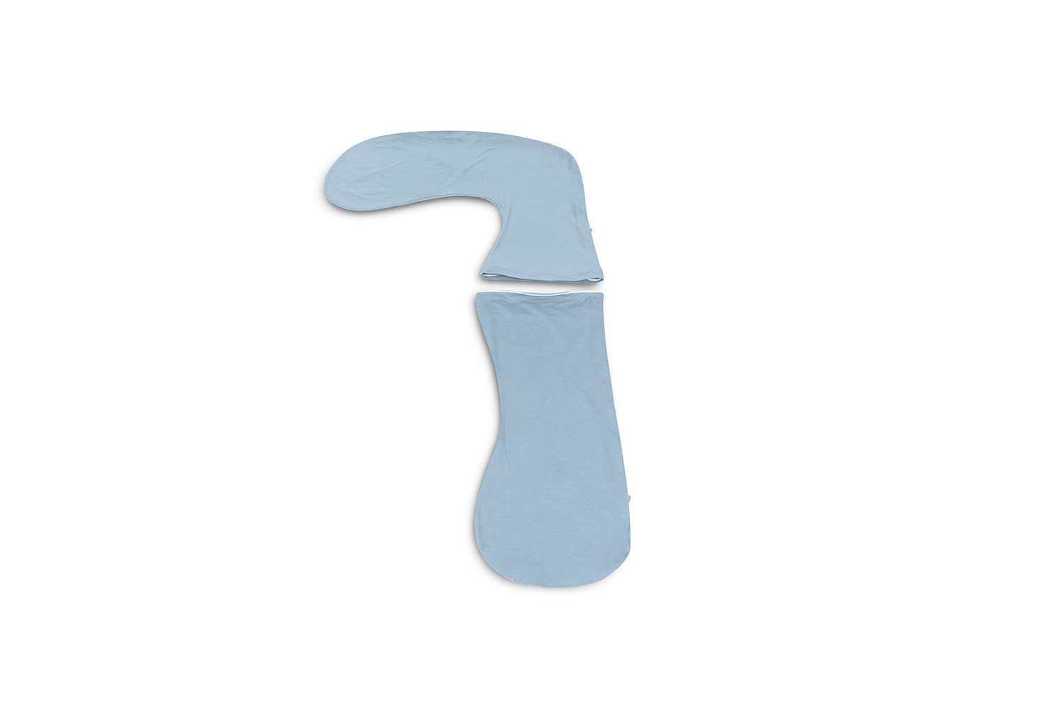 **INSEN Pregnancy Body Pillow Cover - L-Shaped Full Body Pillow Case for Maternity Support, Soft & Breathable Blue Cover - Perfect for Comfort During Pregnancy & Nursing**