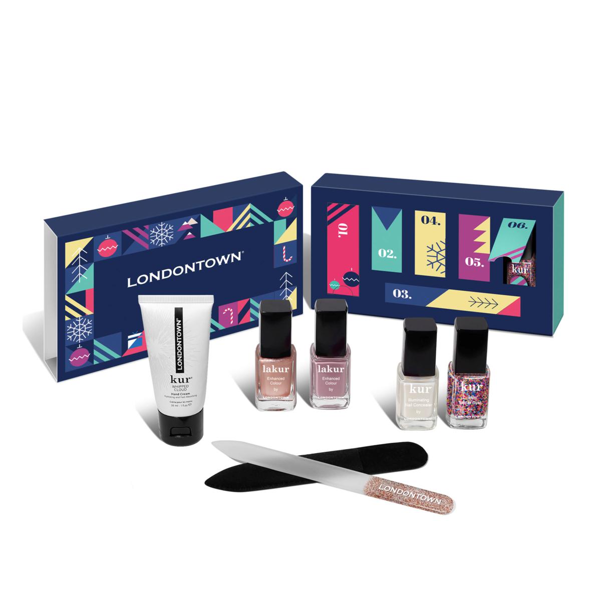 6 Days of Londontown Nail Polish Advent Calendar - 6 Piece Set for Holiday Nail Art & Christmas Gift Giving