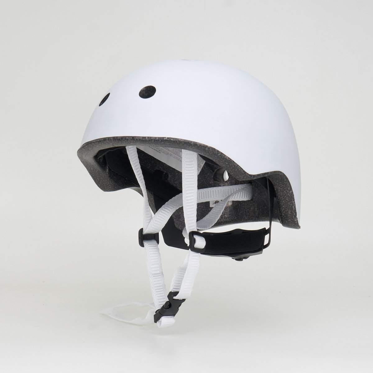 Powerslide Kids Safety Helmet - Adjustable White Skateboard & Bike Helmet for Boys & Girls - Perfect for Skateboarding, Cycling & Outdoor Sports
