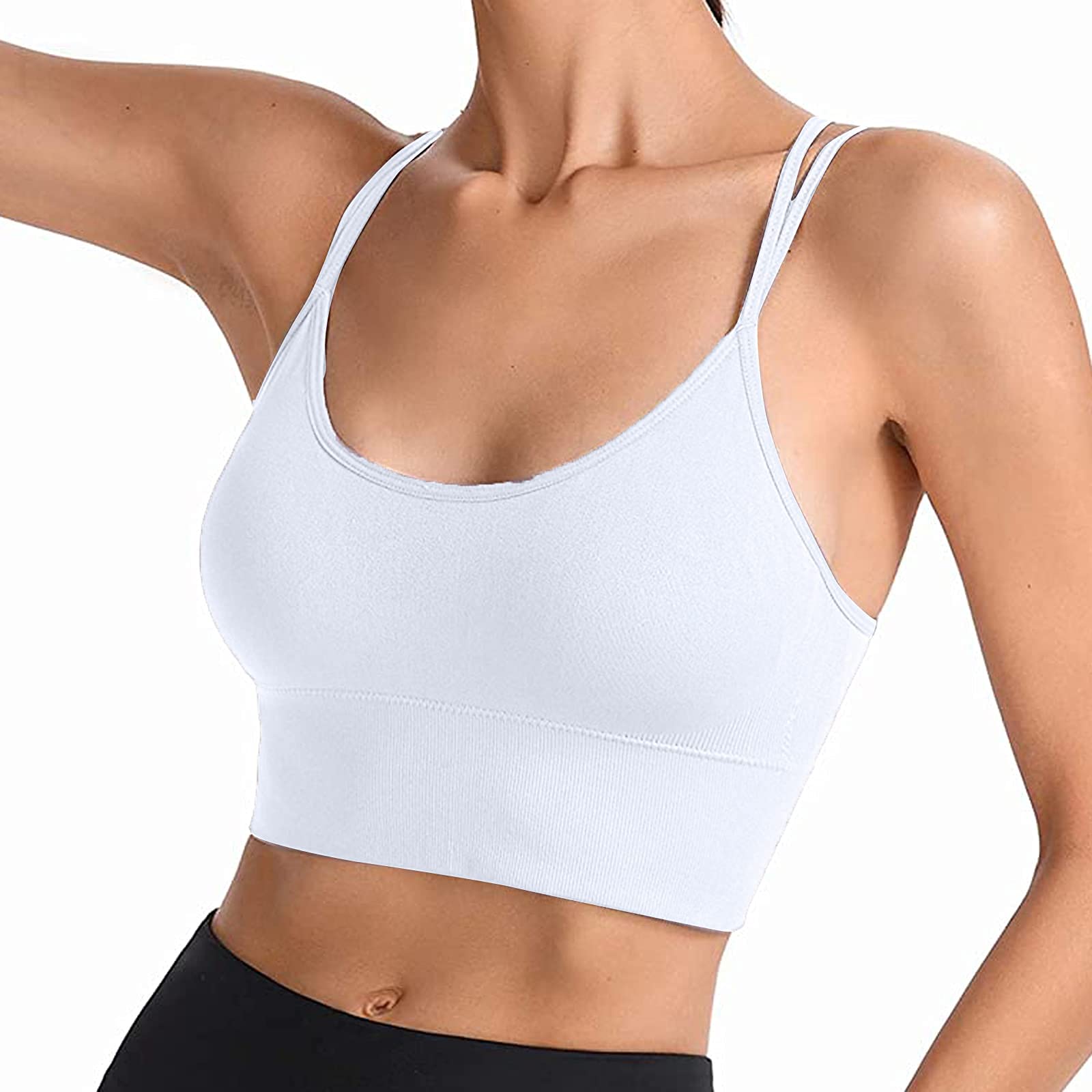 High Impact Sports Bra for Women - Large Size Shockproof Push Up Bra with Adjustable Straps - 3-Pack Moisture Wicking Workout Bras for Running, Yoga & Gym - Plus Size Supportive Athletic Underwear