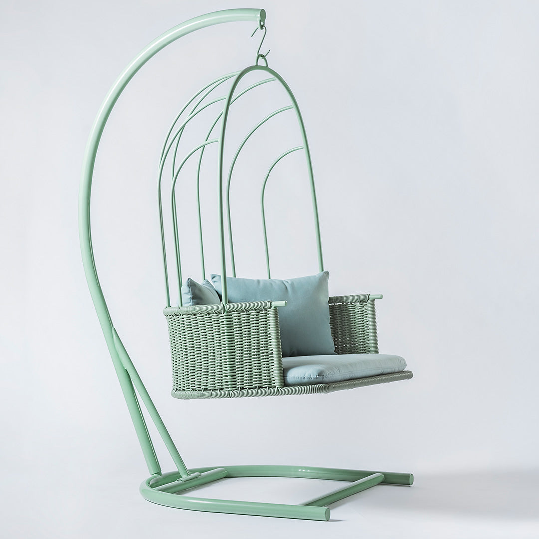 1730 Outdoor Hanging Chair with Comfortable Cushion - Perfect for Patio, Garden, Backyard Relaxation and Boho Decor