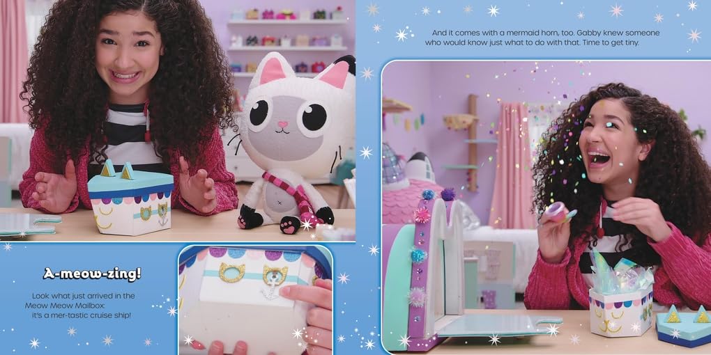 DreamWorks Gabby's Dollhouse MerCat's Mermaid Adventure Playset - Interactive Dollhouse Toy for Kids Ages 3-6 | Pretend Play, Storytelling & Underwater Imagination Fun