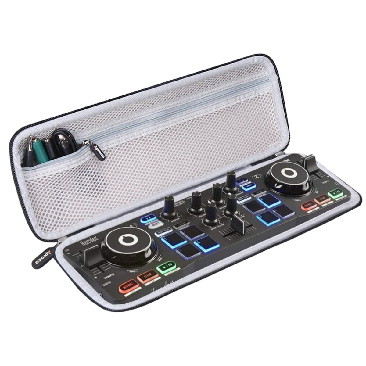 Aproca Hard Carry Travel Case for Hercules DJControl Starlight Pocket USB DJ Controller - Durable Protective Storage Bag for DJ Equipment - Perfect for Travel, Gigs & Studio Use