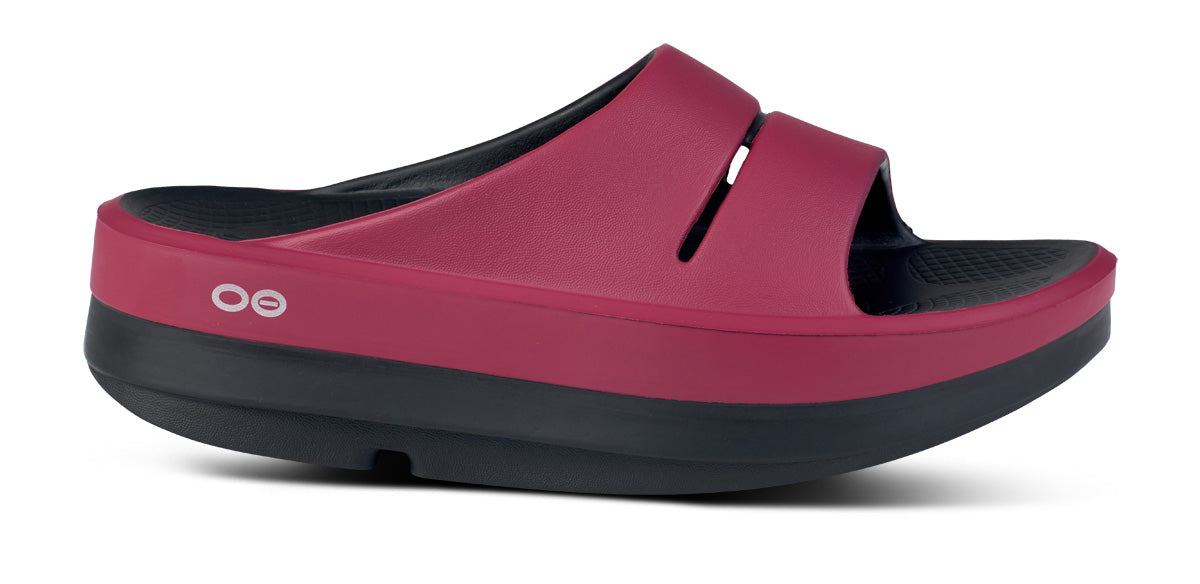 Women's OOmega OOahh Stacked Sandal Rosebud - Comfortable Platform Sandals for Summer, Beach & Casual Outfits