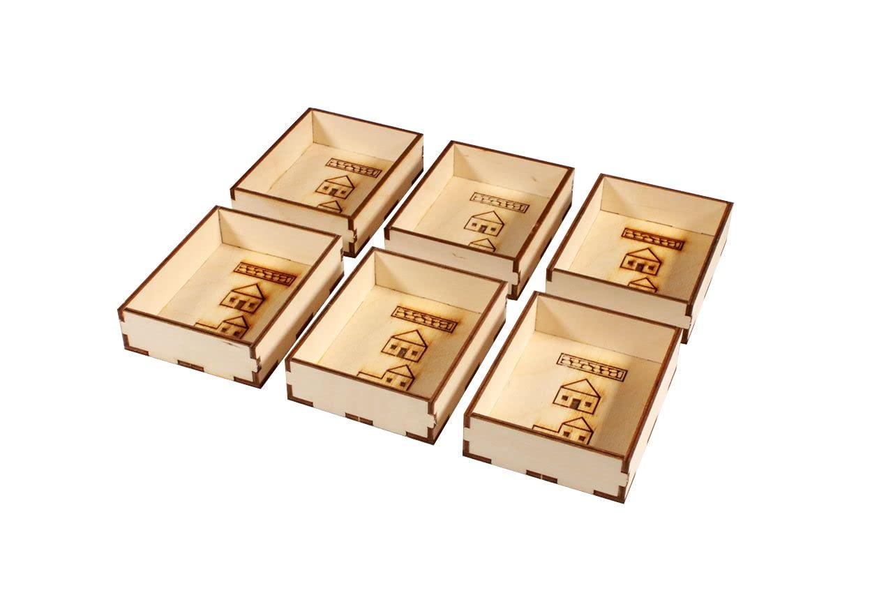 Premium Wooden Game Organizer for Catan Board Game - Compatible with Base Set, Storage Box with Multi-Tray Design for Easy Setup & Organization - Perfect for Game Nights & Tabletop Enthusiasts