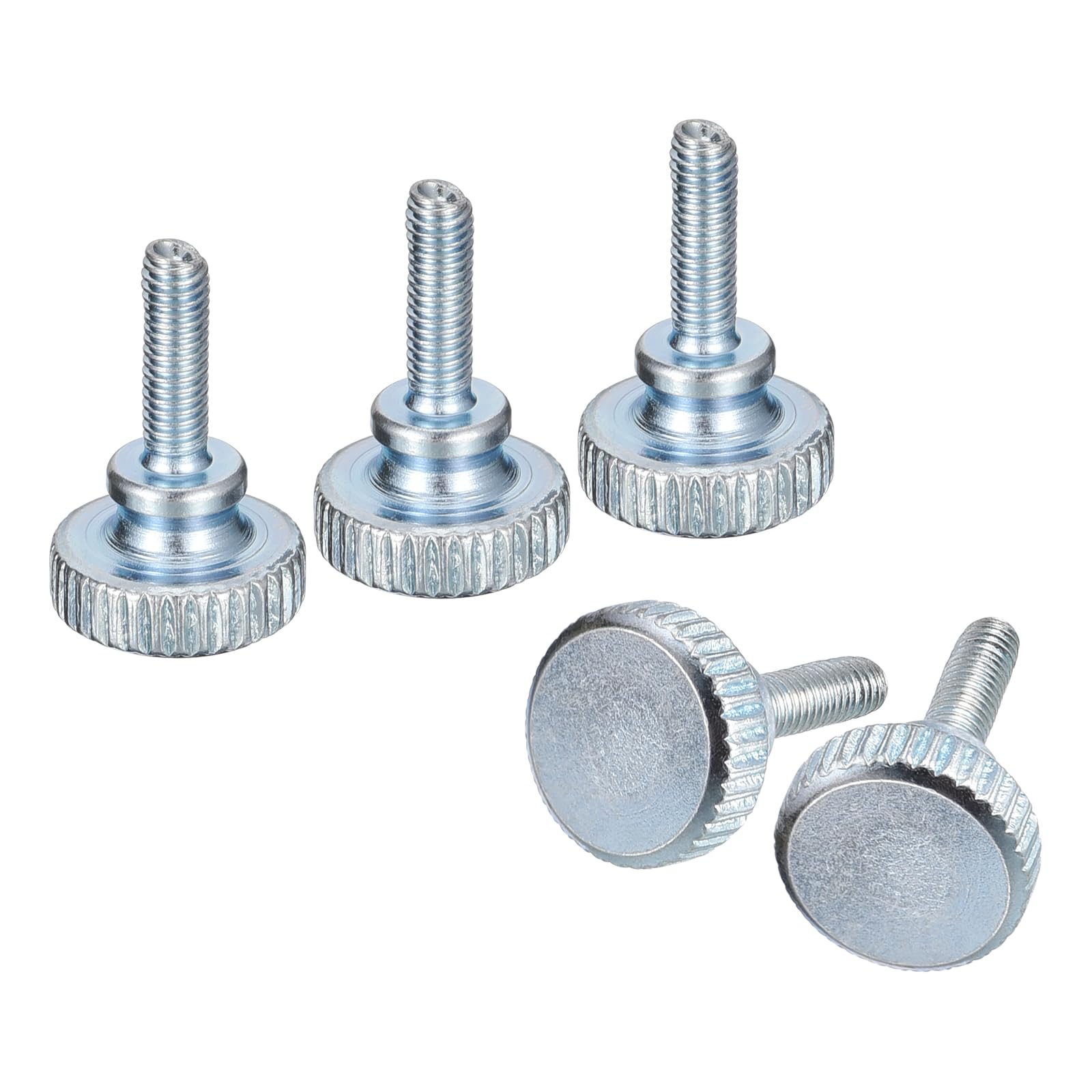 uxcell M3x10mm Knurled Thumb Screws, 20pcs Zinc Plated Fasteners for DIY & Electronics