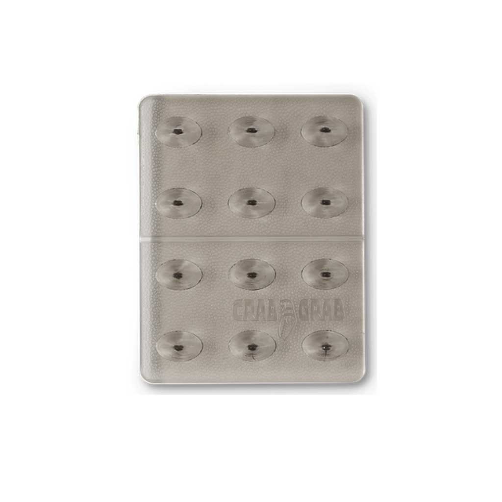 Crab Grab Mini Shark Teeth Stomp Pad - Non-Slip Snowboard Traction Pad for Enhanced Grip (Smoke Color) - Perfect for Snowboarding, Surfing, and Skateboarding