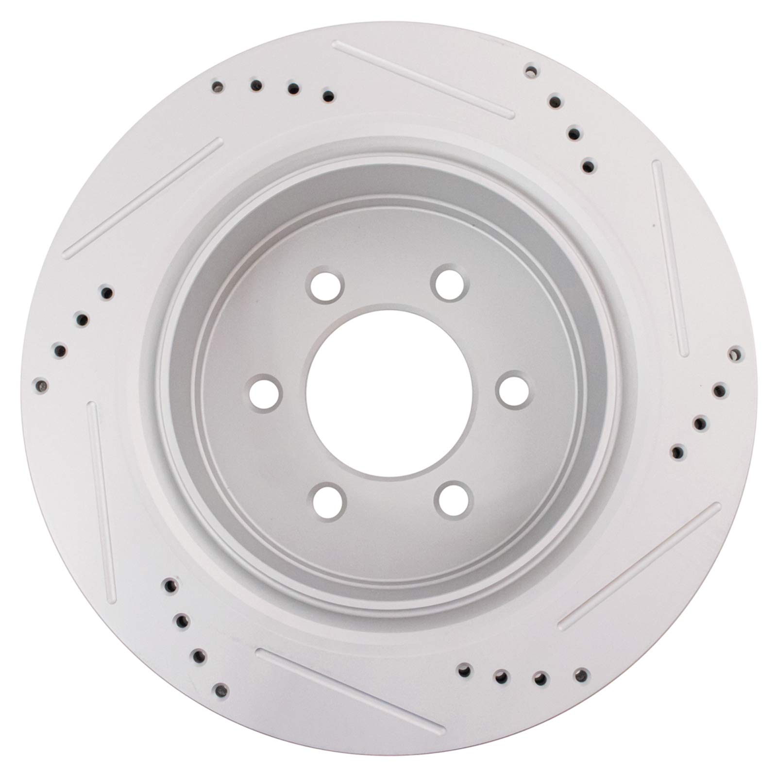 Premium TRQ Rear Performance Brake Pad & Rotor Kit with Caliper & Chemical Kit - Ceramic G-Coated for 2012-2016 Ford F-150 | Smooth Stopping Power for Trucks & Towing