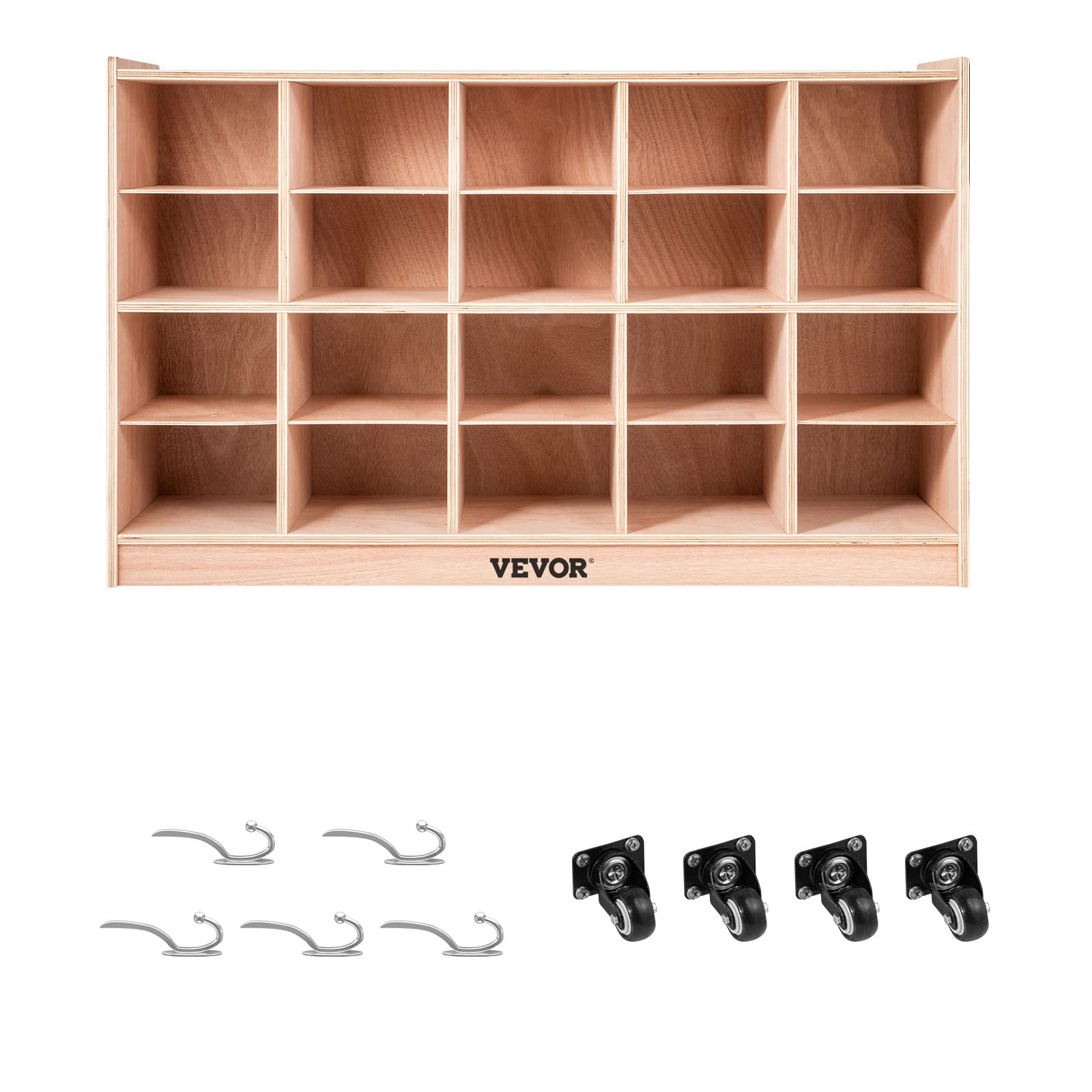 Happybuy 20-Section Classroom Cubbies Storage Cabinet - Organizer for School, Kindergarten & Home - Perfect for Toys, Books, Supplies & Backpacks