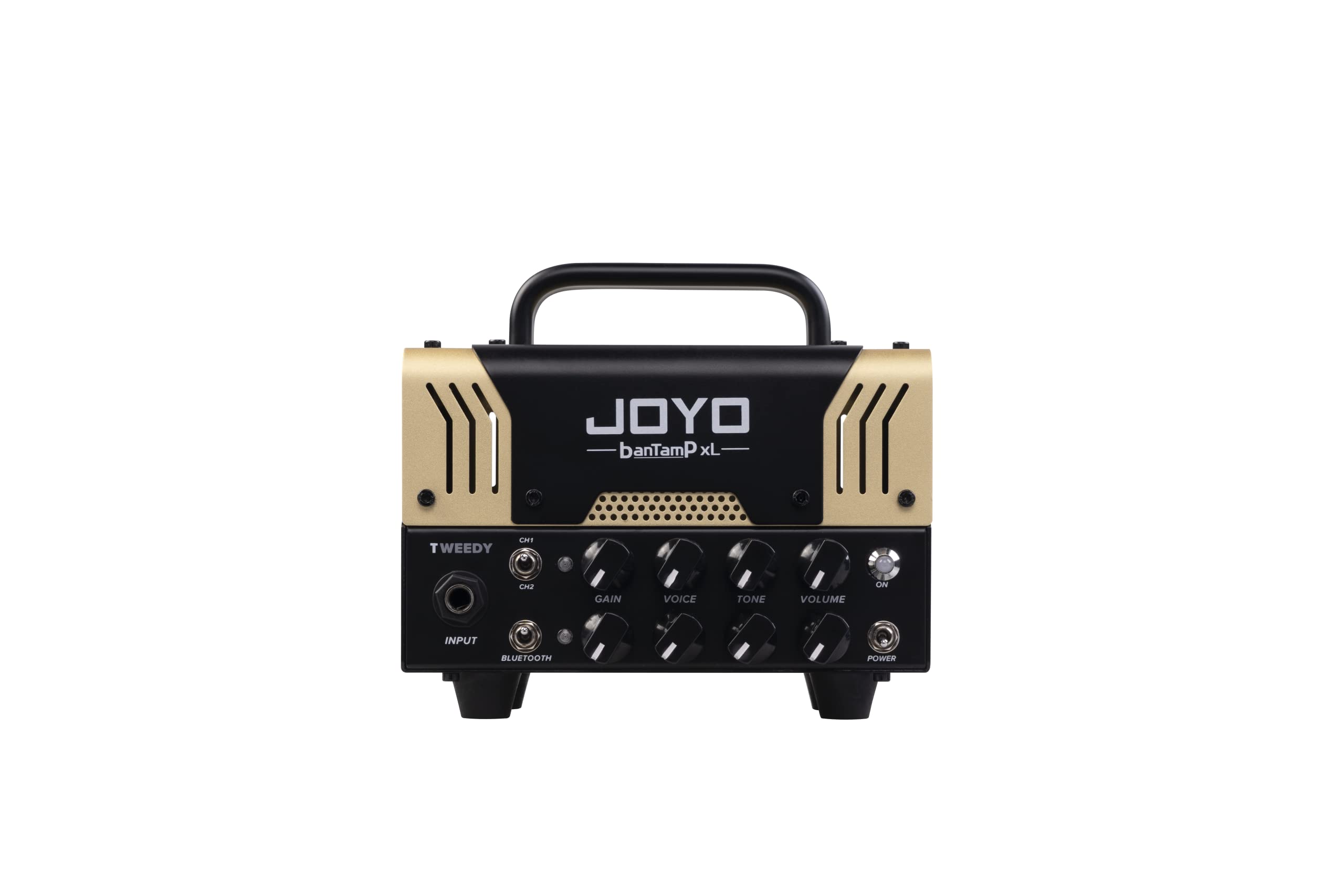 JOYO Tweedy BanTamp XL Series 20W Hybrid Tube Guitar Amp Head with Bluetooth - 2-Channel Preamp for Electric Guitar, Perfect for Home Practice & Studio Recording