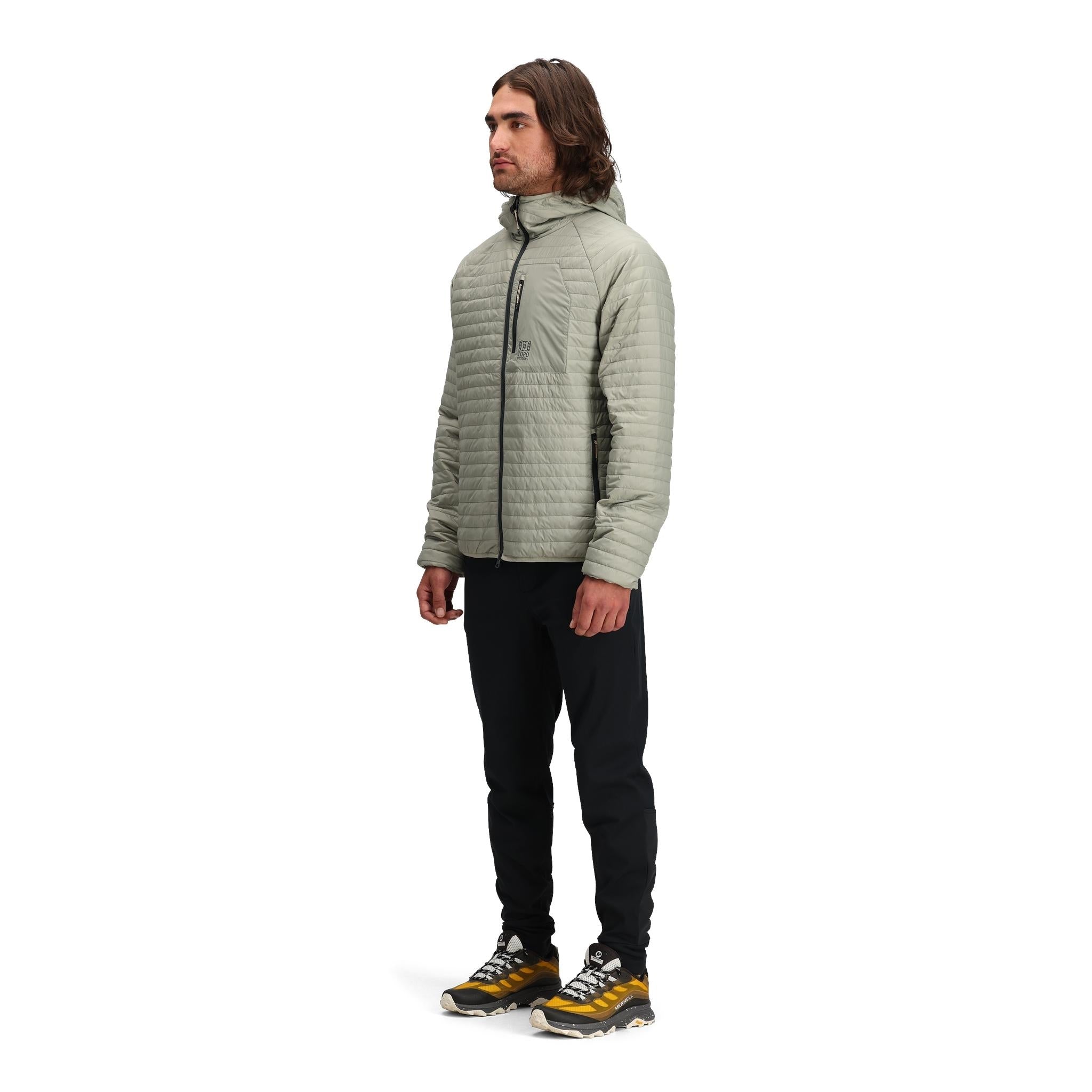 Global Puffer Hoodie for Men - Lightweight Winter Jacket with Hood - Perfect for Outdoor Activities & Casual Wear