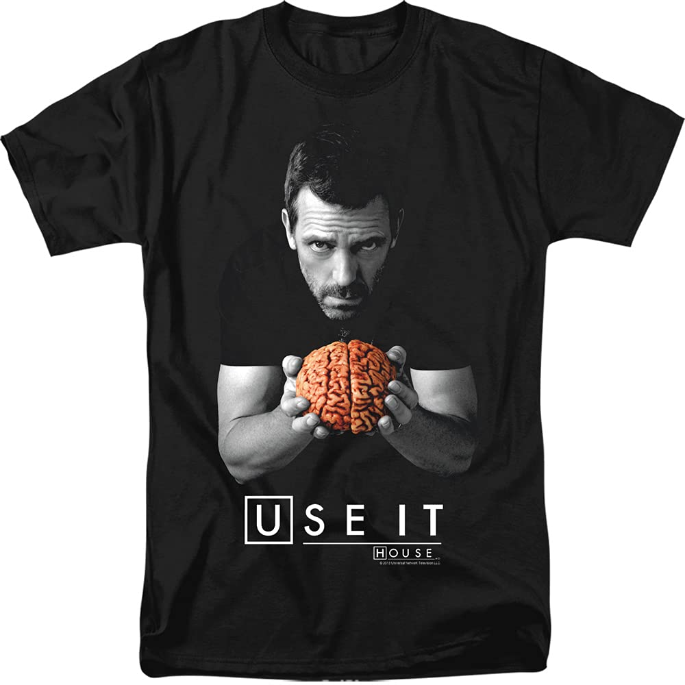 House M.D. Adult T-Shirt - X-Large Black for TV Show Fans
