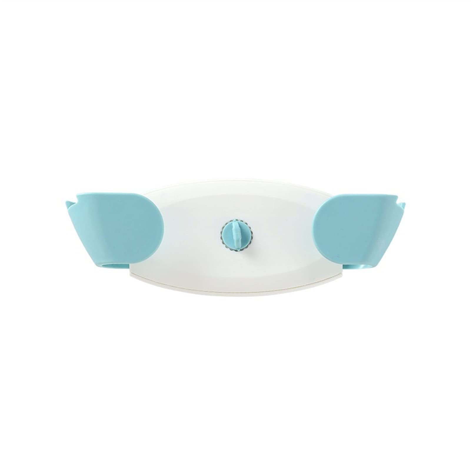 Wall-Mounted Pot Lid Organizer Rack - Space Saving Kitchen Storage for Pans & Covers - Durable Plastic Lid Holder (Blue) - Perfect for Small Kitchens & Clutter-Free Cooking Spaces