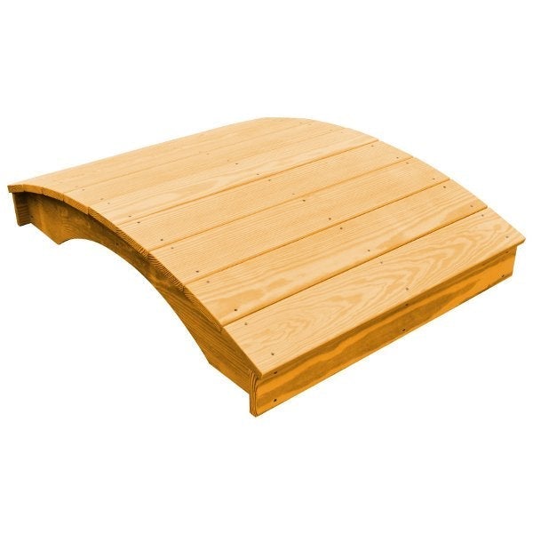 Pressure Treated Pine Wood Garden Bridge - Rustic Outdoor Decorative Walkway for Yard, Pond or Landscape Design | Weather-Resistant & Durable Decking Solution